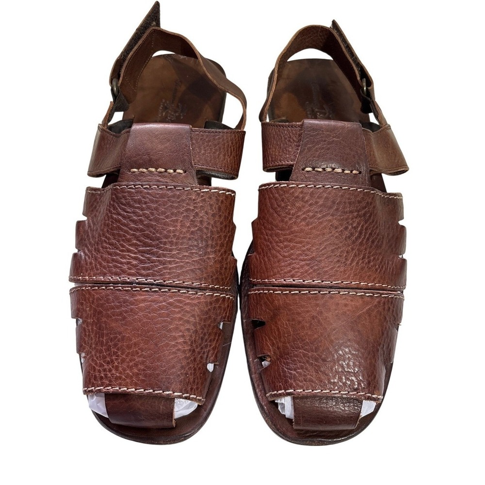 Tommy Bahama Mens Leather Fisherman Sandals Made in Italy Vintage Y2K